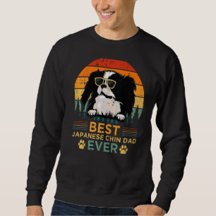 Mens Retro Style Bester japanischer Chin Vater je  Sweatshirt