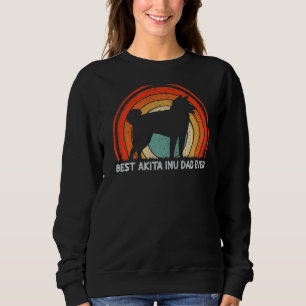 Mens Retro Style Vintag Best Akita Inu Vater Ever  Sweatshirt