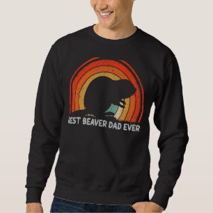 Mens Retro Style Vintag Best Beaver Vater Fath Sweatshirt