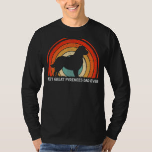 Mens Retro Style Vintag Best Great Pyrenäen Vater  T-Shirt