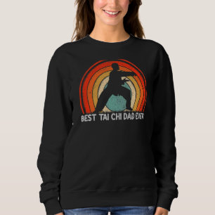 Mens Retro Style Vintag Bester Tai Chi Vater je Fe Sweatshirt