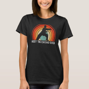Mens Retro Style Vintag Bester Tai Chi Vater je Fe T-Shirt