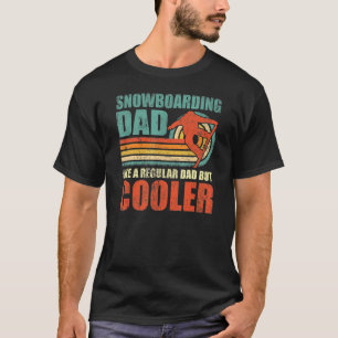 Mens Retro Style Vintag Snowboarden Vater Vater's T-Shirt