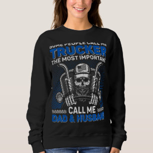 Mens Retro Style Vintag Tucker Vater und Husband F Sweatshirt