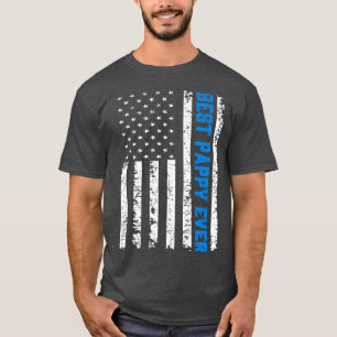 Mens Retro US Best Pappy jeden 4. Juli Vatertag T-Shirt