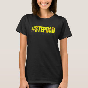Mens Retro Vatertag Softball Stepdad Softball T-Shirt