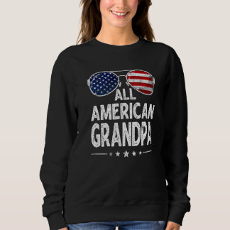 Mens Retro Vatertagsfamilie ganz amerikanisch Sweatshirt