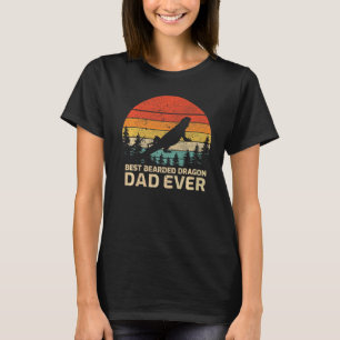 Mens Retro Vintag Best Barted Dragon Vater je Fan T-Shirt