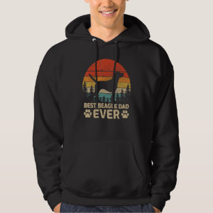 Mens Retro Vintag Best Beagle Vater je Vater D Hoodie