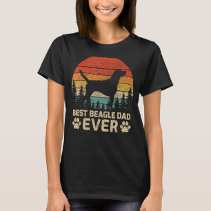 Mens Retro Vintag Best Beagle Vater je Vater D T-Shirt