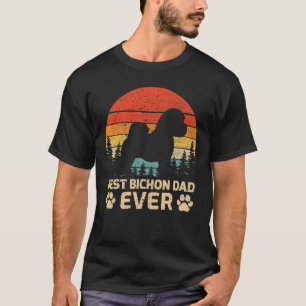 Mens Retro Vintag Best Bichon Vater Ever Father's  T-Shirt
