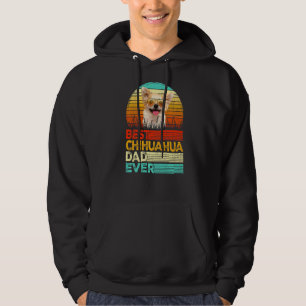 Mens Retro Vintag Best Chihuahua Vater Ever Father Hoodie