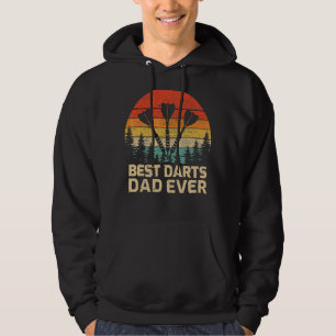 Mens Retro Vintag Best Darts Vater je Vater's Da Hoodie
