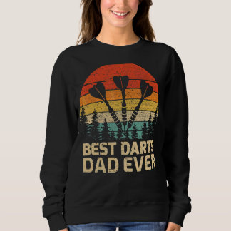 Mens Retro Vintag Best Darts Vater je Vater's Da Sweatshirt