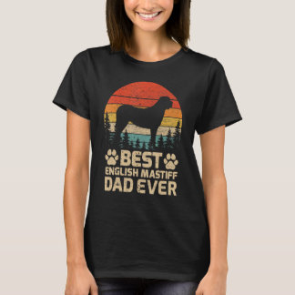 Mens Retro Vintag Best English Mastiff Vater Ever T-Shirt