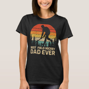 Mens Retro Vintag Best Field Hockey Vater Fath T-Shirt