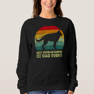 Mens Retro Vintag Best German Shepherd Vater Ever  Sweatshirt