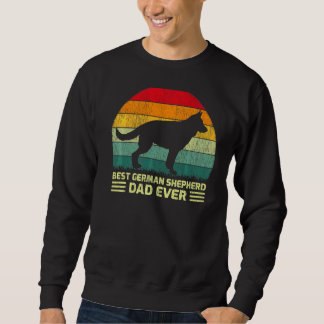 Mens Retro Vintag Best German Shepherd Vater Ever  Sweatshirt