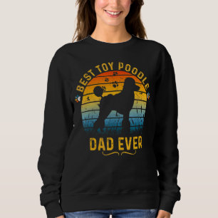 Mens Retro Vintag Best Poodle Vater je Vater D Sweatshirt