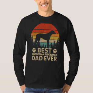 Mens Retro Vintag Best Rhodesian Ridgeback Vater E T-Shirt