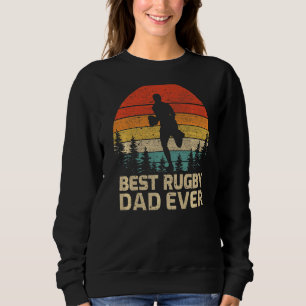 Mens Retro Vintag Best Rugby Vater Ever Father's D Sweatshirt