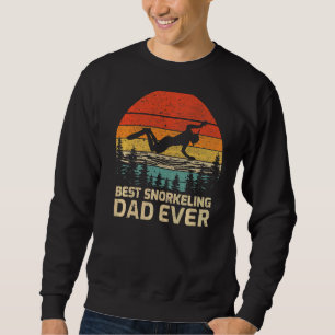 Mens Retro Vintag Best Schnorchel Vater je Vater Sweatshirt