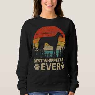 Mens Retro Vintag Best Whippet Vater je Vater Sweatshirt
