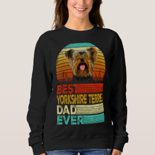Mens Retro Vintag Best Yorkshire Terrier Vater jem Sweatshirt