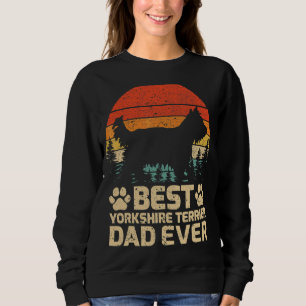 Mens Retro Vintag Best Yorkshire Terrier Vater jem Sweatshirt