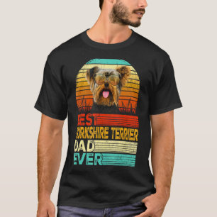 Mens Retro Vintag Best Yorkshire Terrier Vater jem T-Shirt