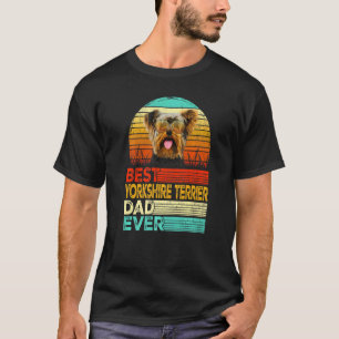 Mens Retro Vintag Best Yorkshire Terrier Vater jem T-Shirt