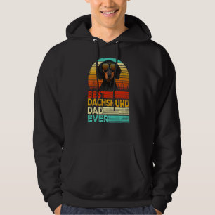 Mens Retro Vintag Beste Dackel Vater je Väter Hoodie