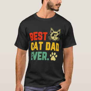 Mens Retro Vintag Beste Katze Vater je Katze Daddy T-Shirt