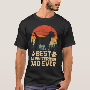 Mens Retro Vintag Bester Cairn Terrier Vater je Fe T-Shirt