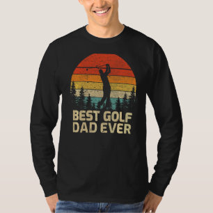 Mens Retro Vintag Bester Golfspieler Vater je Vate T-Shirt