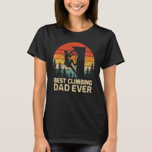 Mens Retro Vintag Bester Klettersteig Vater je Vat T-Shirt