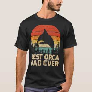 Mens Retro Vintag Bester Orca Vater je Vatertag T-Shirt