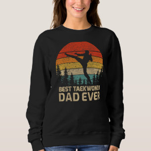 Mens Retro Vintag Bester Taekwondo Vater je Vater' Sweatshirt