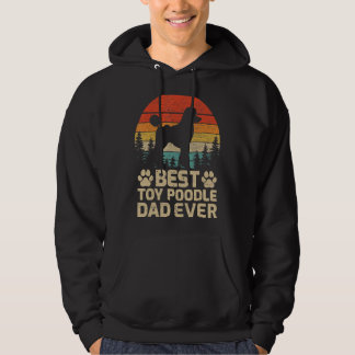 Mens Retro Vintag Bestes Spielzeug Poodle Vater je Hoodie