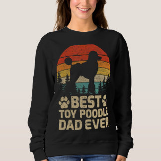 Mens Retro Vintag Bestes Spielzeug Poodle Vater je Sweatshirt