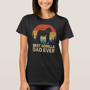 Mens Retro Vintag Der beste Gorilla Vater je Vater T-Shirt