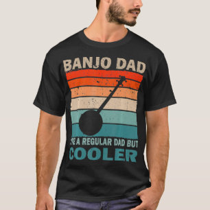 Mens Retro Vintag Music Vater Banjo Player & Fan F T-Shirt