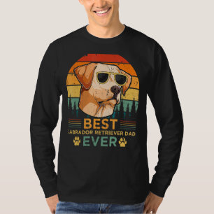 Mens Retro Vintag Sunset Best Labrador Retriever T-Shirt
