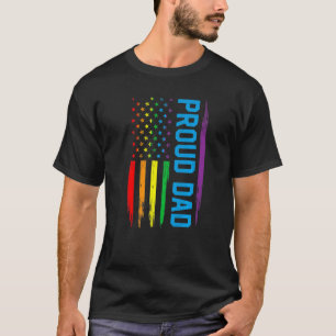 Mens Retro Vintage Amerikanische Flagge Stolzer Va T-Shirt