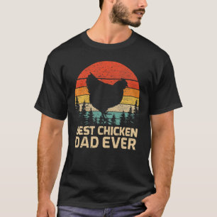Mens Retro Vintage Best Chicken Dad Ever Father's T-Shirt