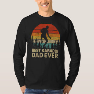 Mens Retro Vintage Best Kabaddi Dad Ever Father’s T-Shirt