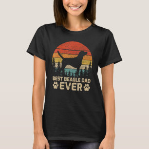 Mens Retro Vintage Bester Beagle-Vater Aller Zeite T-Shirt