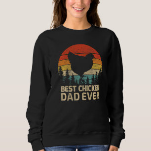 Mens Retro Vintage Bester Chicken-Vater Aller Zeit Sweatshirt