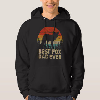 Mens Retro Vintager bester Fox-Vater je Vatertag Hoodie