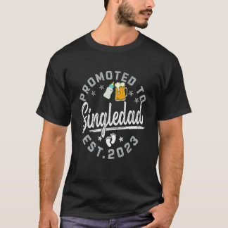 Mens Retro wurde nach Great Singledad Est 2023 bef T-Shirt